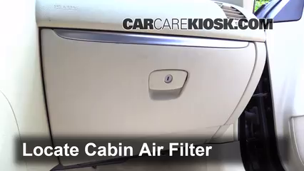 2013 Infiniti FX37 3.7L V6 Air Filter (Cabin) Check